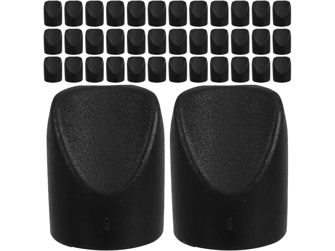 Conjunto De 60 Protetores Pés Cadeira Em Nylon Resistente, Pretos,