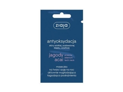 ZIAJA Antyoksydacja aktywnie wyg?adzaj?ca ?agodz?ca podra?nienia maseczka na twarz i szyj? na noc Jagody Acai 7ml