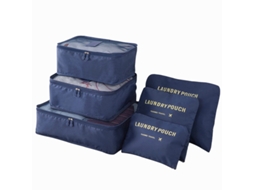 Conjunto Organizador de Mala Viagem, Azul BRILVIBERA