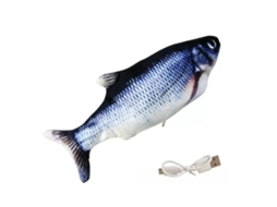 Mali peixe Elétrico Móvel Recarregável Pelúcia Pp Realista com Movimento de Cauda Brinquedo Presente