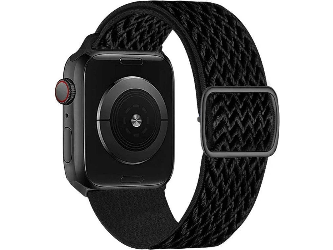 Bracelete Apple Watch 38/41 mm SWISSTEN Nylon (Preto)