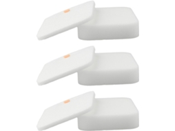 Conjunto Com 3 Filtros De Espuma Reposição Para Aspiradores Verticais