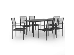 Vidaxl 7 Pcs Conjunto De Jantar Para Jardim