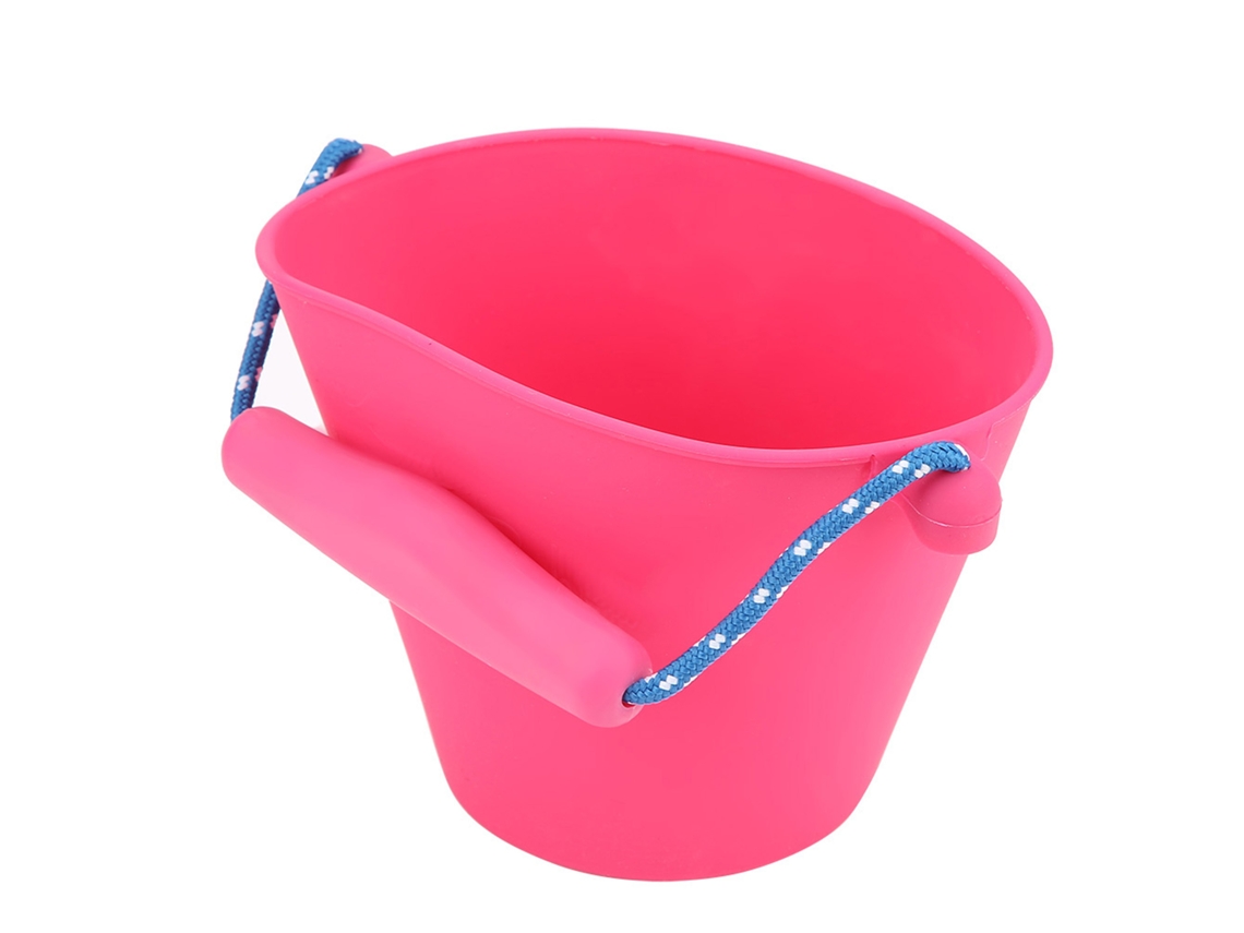 2026 cubo de Baño para Bebé de Silicona Plegable Con Mango Juguete Rosa Rojo