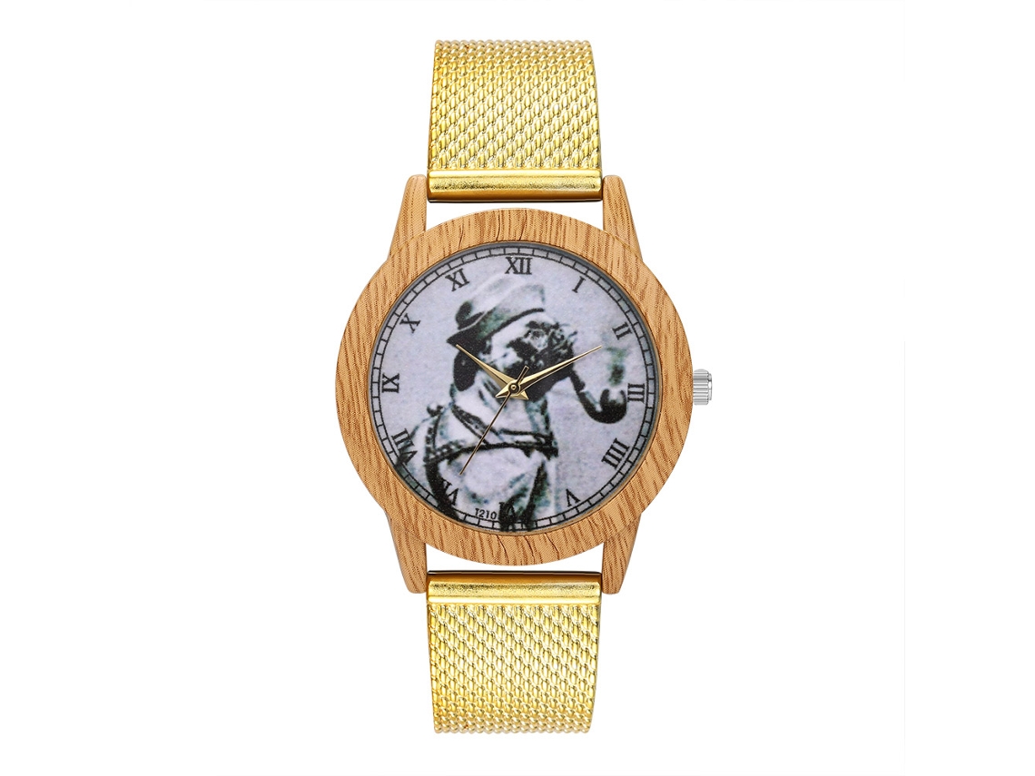 Reloj De Pulsera Casual De Moda Para Hombre Y Mujer Con Correa De Silicona Zhoulianfa (oro)