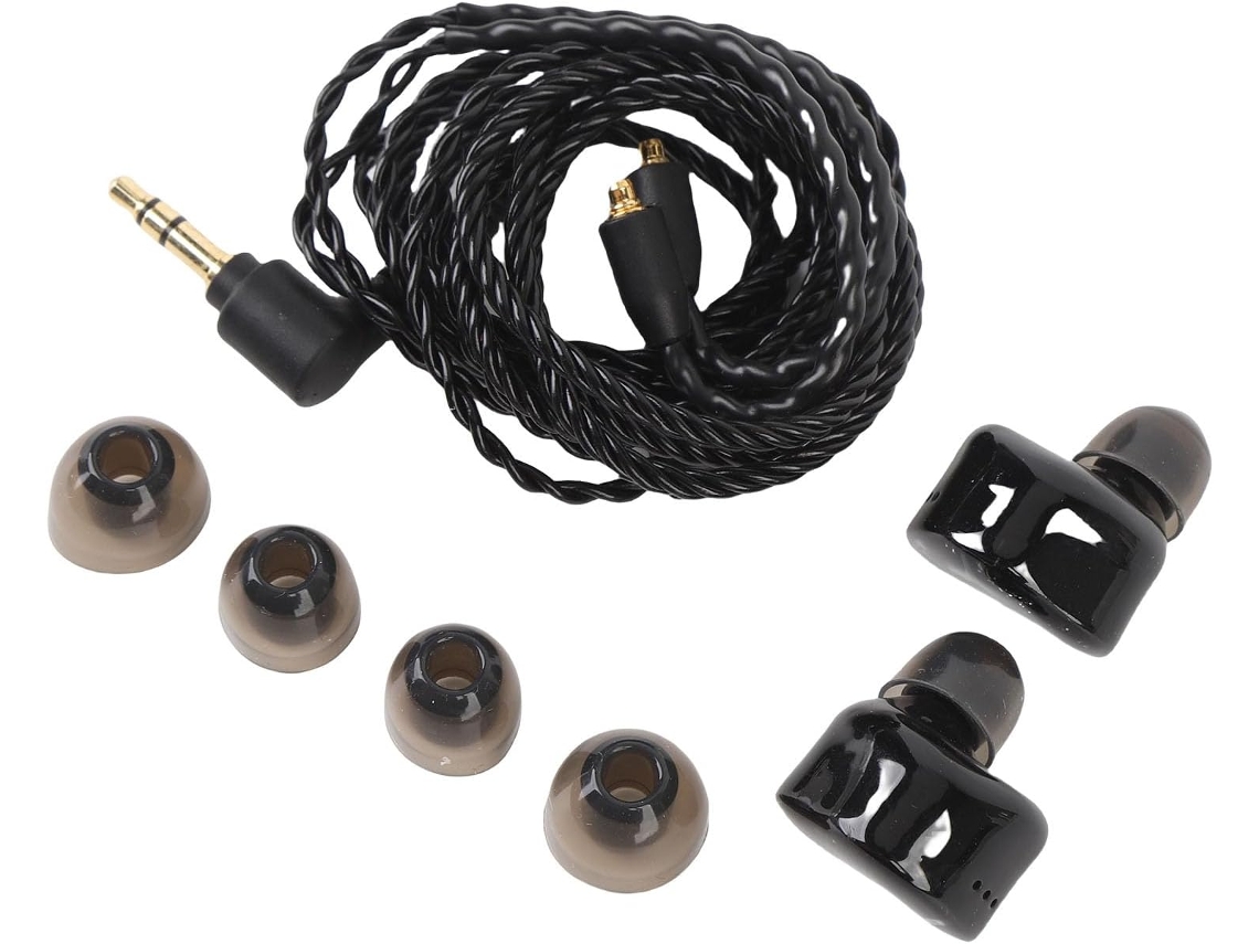 Jiawu Écouteurs Iem Stéréo Hifi Com Redução De Ruído Com Cabo Ofc Destacável Para Amadores De Música,