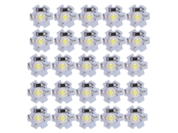 25pcs Chips Led 3w 5v 200lm 6000 6500k Branco Puro para Luminárias Diy