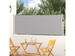 Vidaxl Toldo Lateral Retrátil Para Pátio 100x314 Cm Cinzento