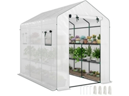 Estufa de Jardim em Aço e Pe, 3 M², Proteção Uv ZACHARY