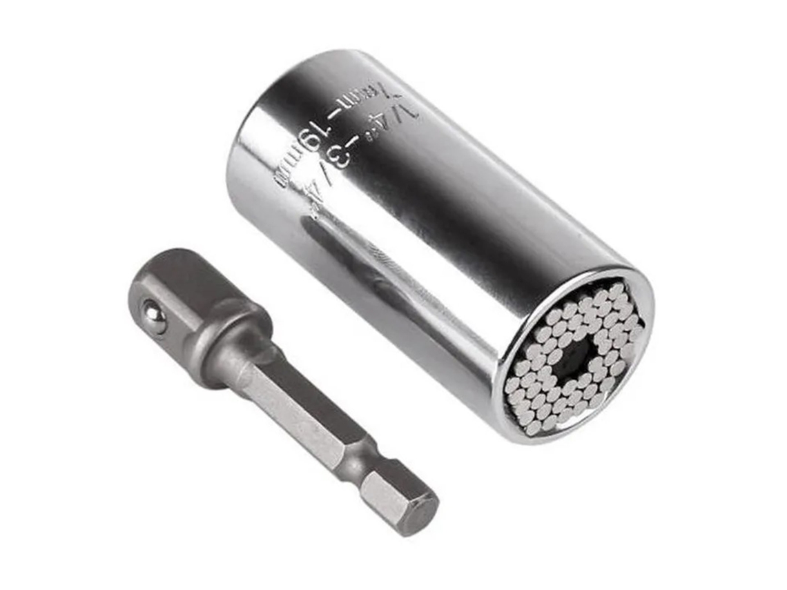 Chave de Torção Universal Multifuncional com Cabeça de Socket 7 19mm Aço Cromo vanádio S/MARCA