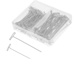 Conjunto de 150 peças de metal em aço inoxidável, formato T, para costura e artesanato. Fáceis de colocar e retirar, ideais para...