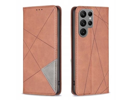 Capa Carteira Zaps Origami Galaxy S24 Ultra Marrom