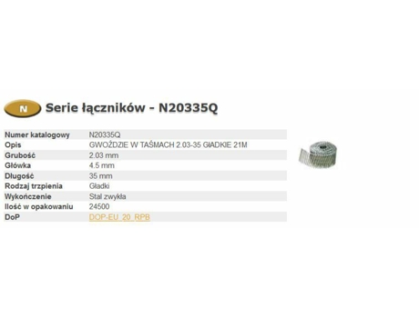 Gwozdzie N55 2,03 55 Q Bostitch