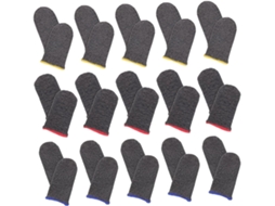 Protetores De Dedo Lurrose Silver Fiber Para Jogos, À Prova De Suor E Antiderrapantes, Pacote Com 30 Unidades, Conforto