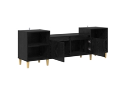 Gabinete para Tv Carvalho Preto 160 X 35 X 55 Cm MAISON EXCLUSIVE
