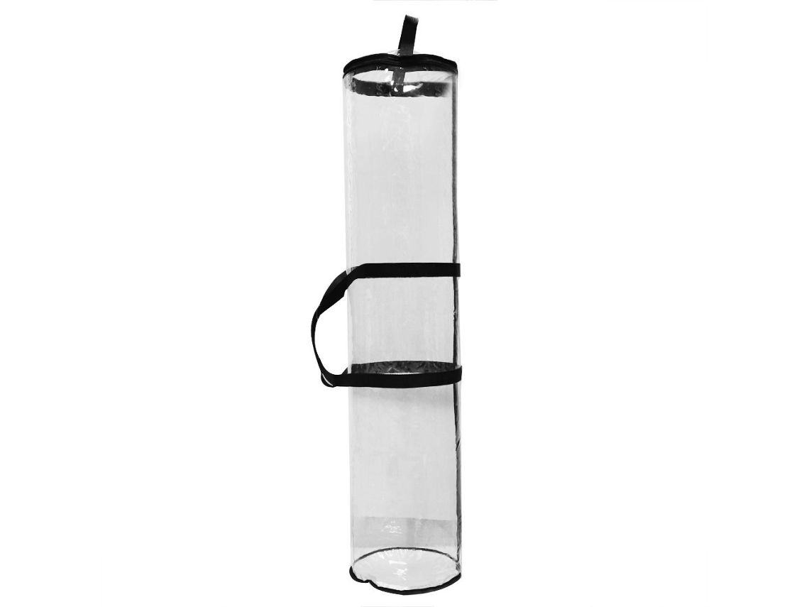Bolsa de Armazenamento para Papel de Embrulho de Presentes Natalino com Zíper e PVC Transparente com S/MARCA