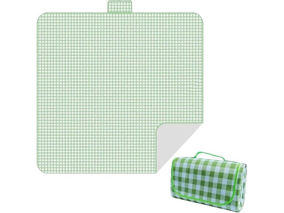 Manta De Piquenique Impermeável De 200 X 200 Cm, Dobrável, Com Alças, Ideal Para Praia, Jardim, Viagens, Camping E Trilhas.