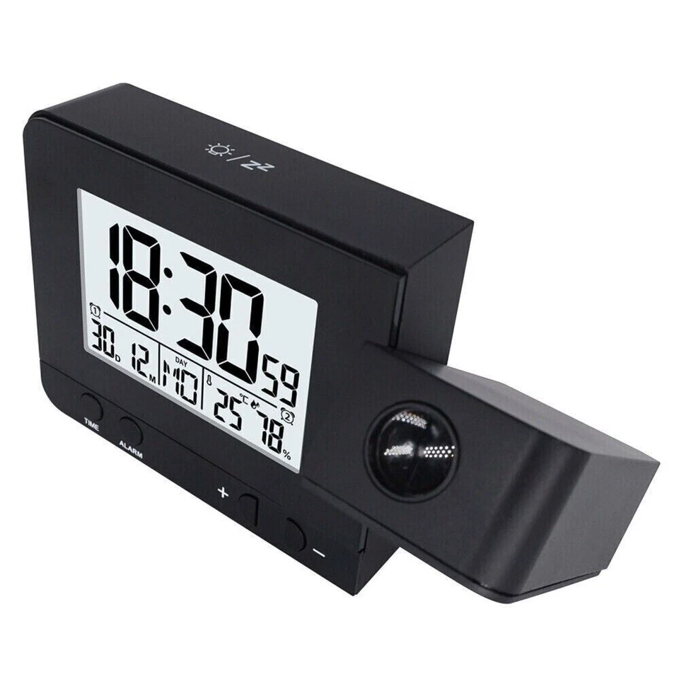 Despertador De Projeção Inteligente Digital Led, Temperatura, Tempo, Projetor, Display Lcd SUNNY SPACES