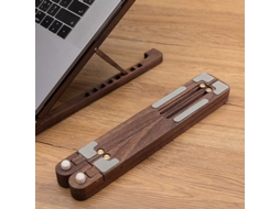 Lurelia Suporte Para Portátil Ajustável, Dobrável, Em Madeira, Para 11 A 17 Polegadas, Compatível Com Macbook