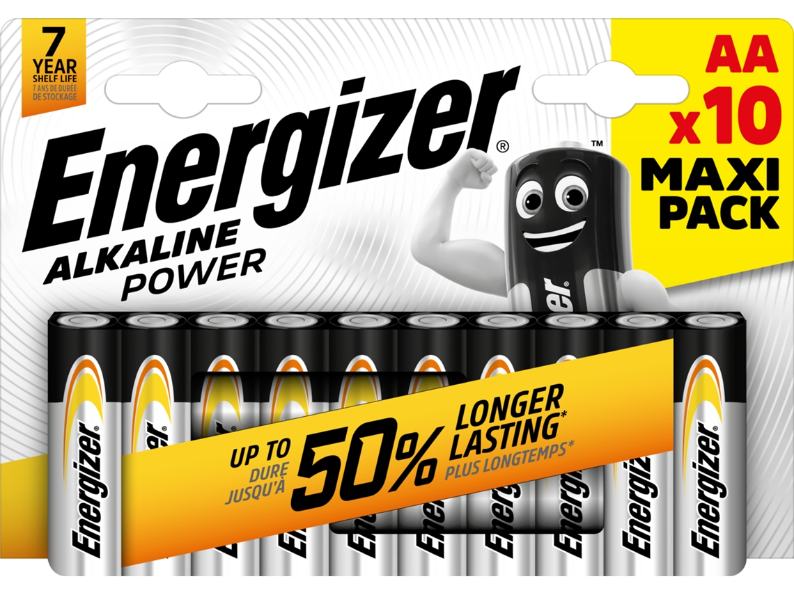 Pilha ENERGIZER Alkaline Power LR6 AA (10 unidades)