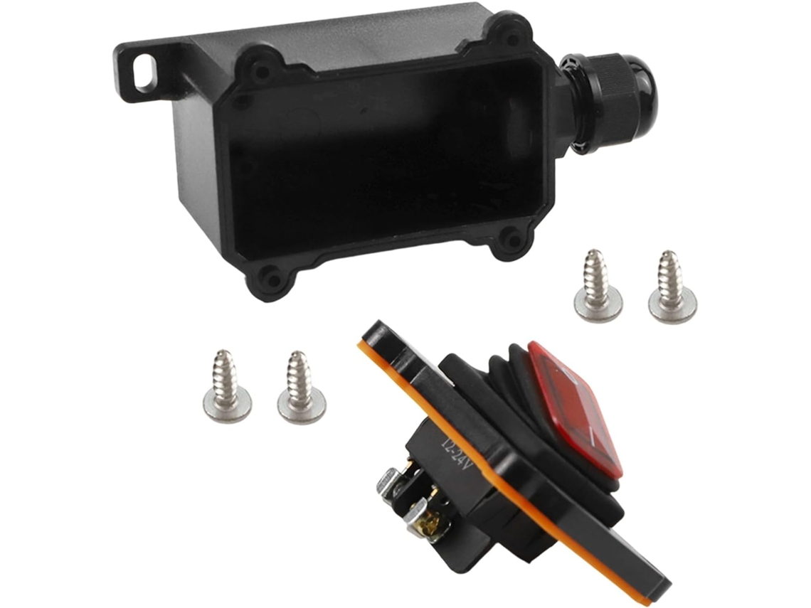 Richvibe Interruptor Em Linha Externo À Prova D Água Ip65, 12-24v 220v, 16a, De Alta Corrente, Para Iluminação, Bombas