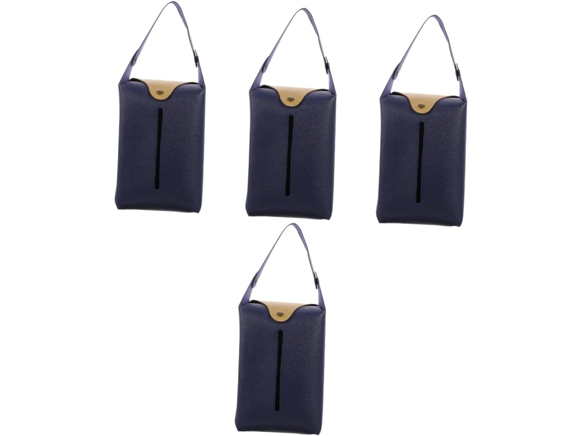 Conjunto De 4 Porta-papel Higiênico, Couro, Casa, Lenços