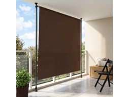 Vidaxl Cortina Rolô Exterior Castanho 150 X 270 Cm
