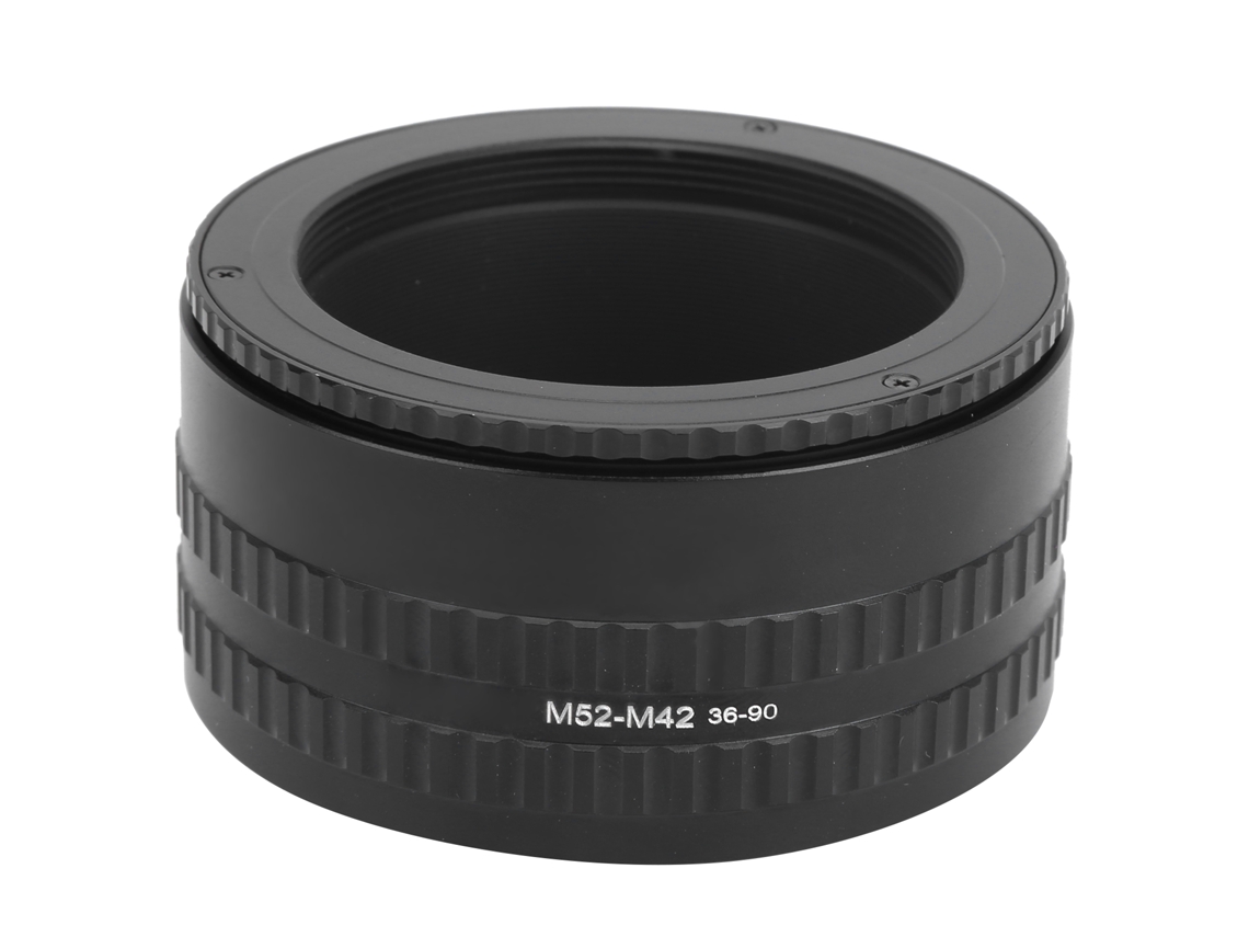 Ewyi M52‑m42 36‑90mm Adjustable Focusing Helicoid Tube Adapter Magnify Macro Lens Ring LAXISCREED