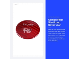 Pom Da Ignição - Capa - Fibra De Carbono - Decoração - Acessório Automóvel - Acessório Esportivo - Profissionalismo Técnico - Estilo Moderno