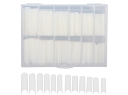 240pcs Pontas De Unhas Falsas Extra Longas Transparentes Para Diy Em Casa Ou Salão De Beleza