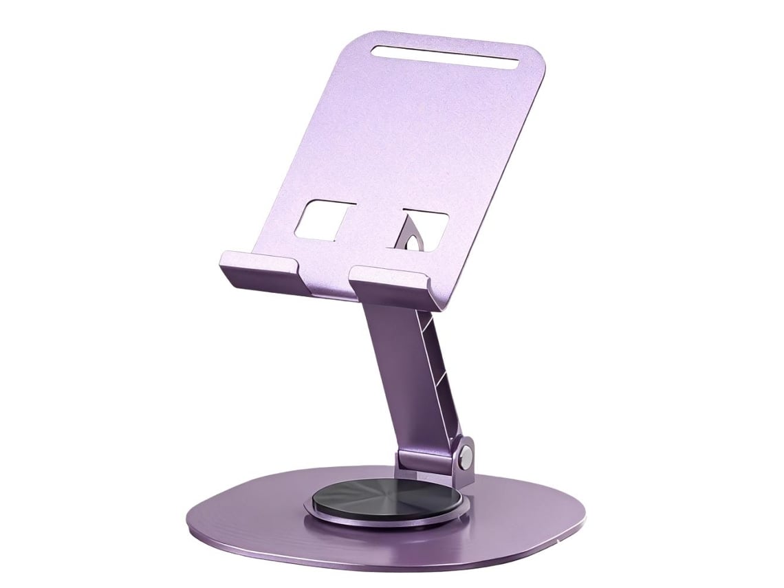 Suporte Dobrável De Metal Prime-c Para Celular, Dobra E Gira - Compatível Com Smartphones De 4,6 A 7 Polegadas.