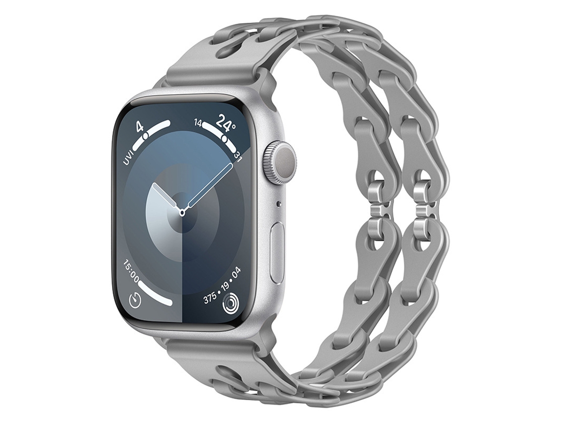 Bracelete Para Apple Watch 42/44/45/46/49mm Cinza Cuich
