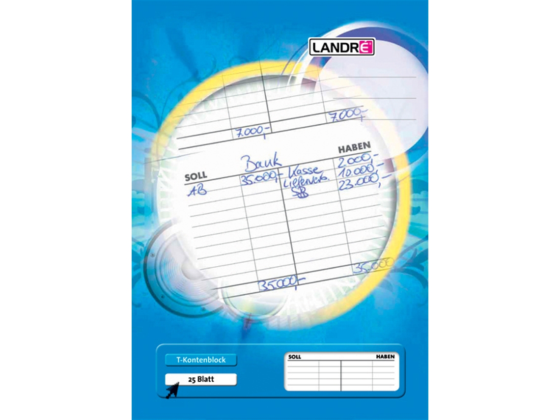 Bloco de Conta LANDRÉ T Din A4 80 G/M² Sem Madeira