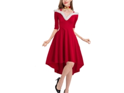 Vestido Acolchoado Laxiscreed Com Corte Ajustado E Rodado, Elegante E Confortável Para Diversas Ocasiões