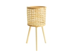 Suporte de Planta em Bambu Trançado | S/MARCA