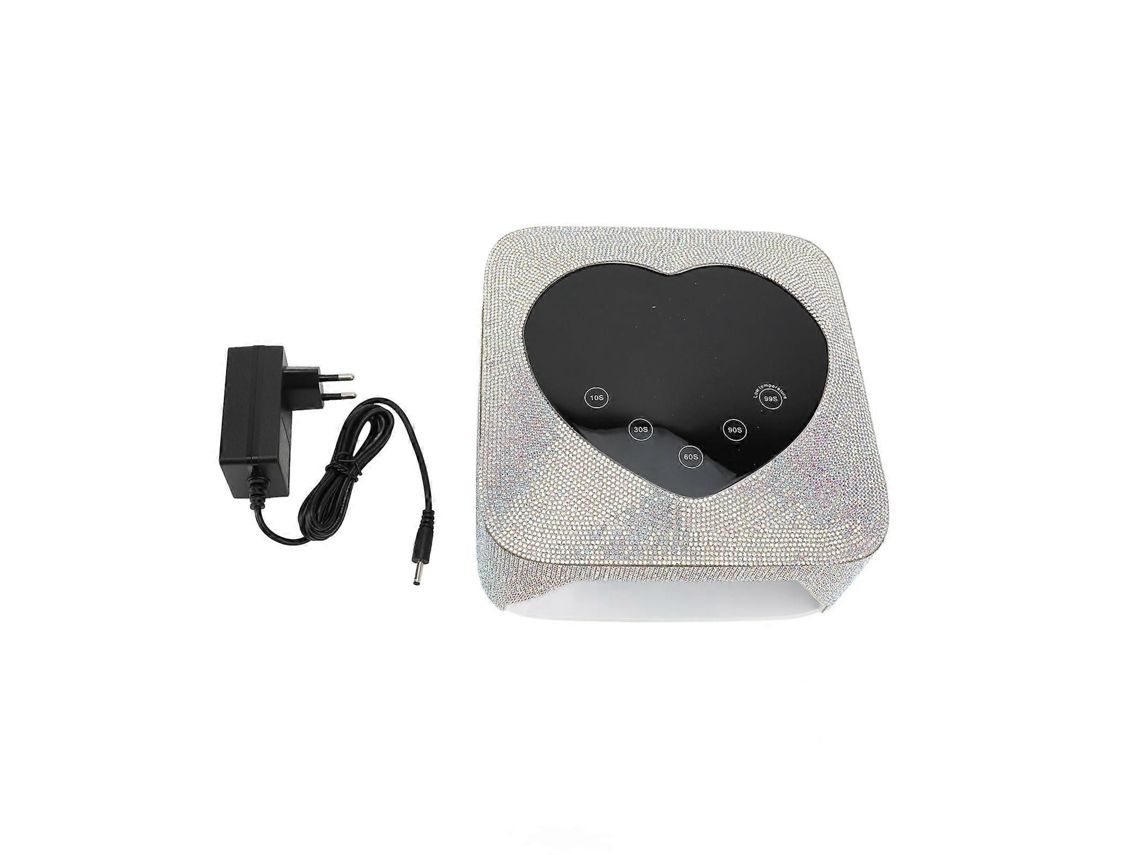 Lâmpada de Unhas Sem Fio Led Cura Rápida Profissional 72w Secador Recarregável com Strass para Salão Beleza Un GOKOCO