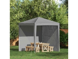 Vidaxl Lateral De Tenda Para Festa 2 Unid. 200 X 195 Cm Cinzento-claro