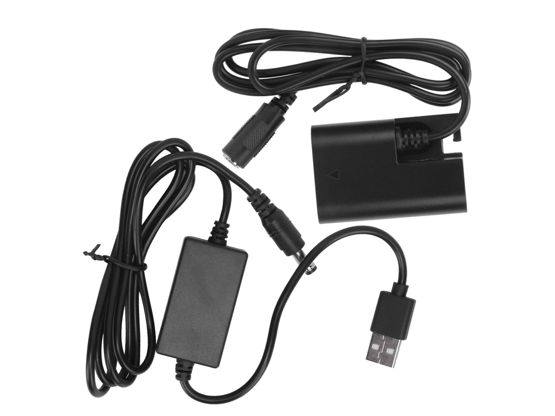 Conector Dc Falso Bateria Lp-e6 Com Cabo Usb Para Canon 5d2 5d3 5d4
