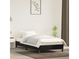 Vidaxl Estrutura De Cama 90x200 Cm Veludo Preto