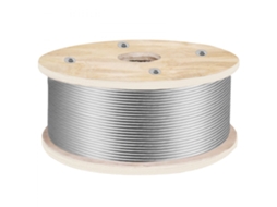 Cabo De Aço Inoxidável 152 M X 4,8 Mm Para Rampas, Jardins E Cercas Tekmaquinas