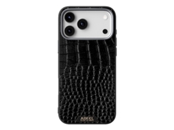 Capa Abeel Para Iphone 17 Pro Magsafe Em Couro Genuíno Preto