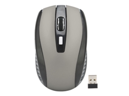Aetheria mouse Sem Fio 2.4ghz Ajustável 3 Níveis Dpi Textura Fosca Compatível com Computador e Laptop Prata Cinza