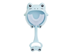 Escova de Dentes Infantil em Formato U, Silicone Macio, para Crianças 2 a 12 Anos. GOKOCO