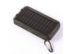 Bateria Solar Portátil 10000mah Carregador com Lanterna