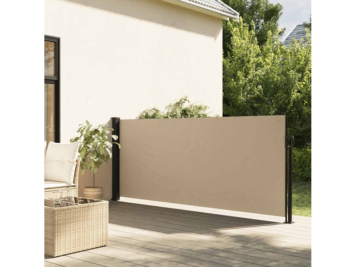 Vidaxl Toldo Lateral Retrátil 100x500 Cm Bege