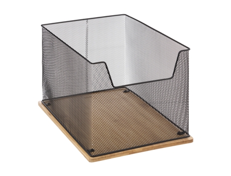 Organizador de mesa de bambu preto Havi 5 FIVE SIMPLY SMART