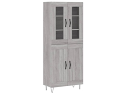 Highboard, Highboards Vidaxl Cinzeto Madeira Processada (n/a)