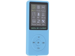 Lecteur Mp3, Mp4, Écran Pouces, Zy-418 Musique Couleur 1, 8 Main Carte 32g, Mini Vidéo Rond Pour (bleu)