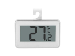 Lurelia Termo-higrómetro Com Sensor, Para Frigorífico E Congelador, Alta Precisão, Visor Lcd, Memória Máx./mín., Impermeável, Suporte Prático