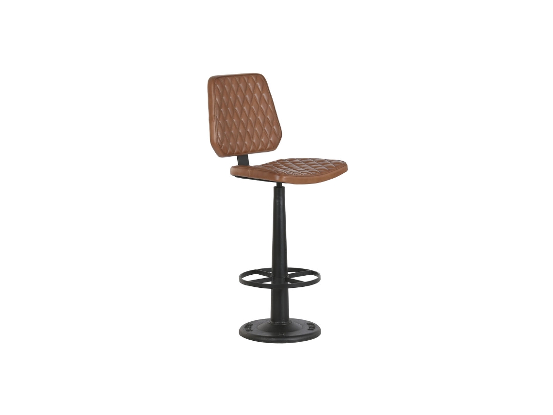Banqueta Home Esprit Couro Ferro